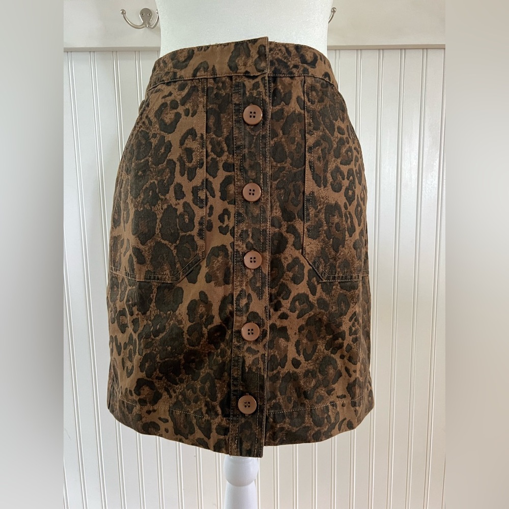 Leopard Print Miniskirt